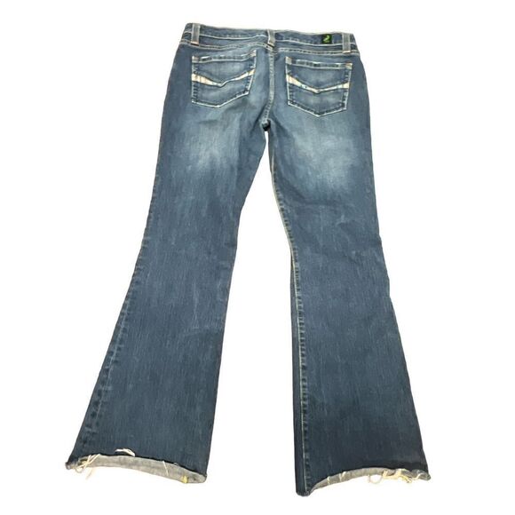 Kasil David lim boot cut raw hem patchwork pockets size 30 - Picture 2 of 8